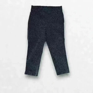 So Slimming Chico's Polkadot Black/White Crop Pants Size 10​​